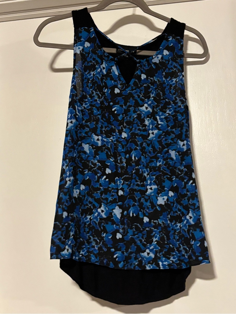 🌸Blue Floral Print Sleeveless Camisole Tank Top